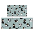 thumbnail image 1 of Black Corgi Kitchen Rugs Sets Of 2,Anti Fatigue Kitchen Mat Rugs Non Slip Washable,Decorative Kitchen Floor Mats for Kitchen,Sink,Laundry,17"x30"+17"x47", 1 of 7