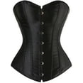 thumbnail image 1 of Black Corset Waist Belt for Women Overbust Corset Bustier Top, 1 of 3