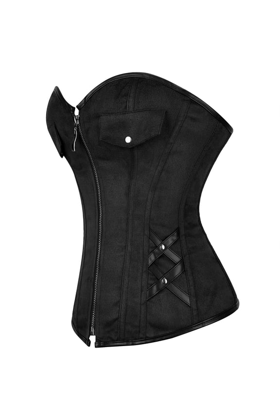 Black Corsets for Women Top Steampunk Basques Lingerie Costume Renaissance Pirate Gothic Burlesque 5XL