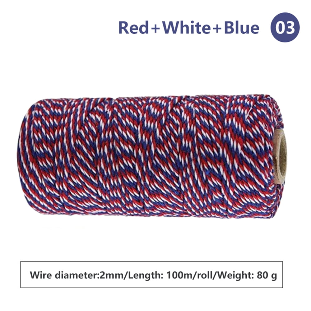 Black Cotton Butchers Twine String - Ohtomber 328 Feet 2MM Twine for ...