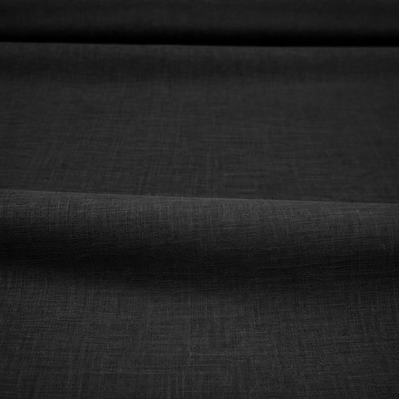 FabricLA Black Cotton Lawn Fabric | 60” inches Wide | 1 Yard Length | 75 GSM Thin Lightweight 100% Cotton Fabric | Lining, Summer Dressing Gowns