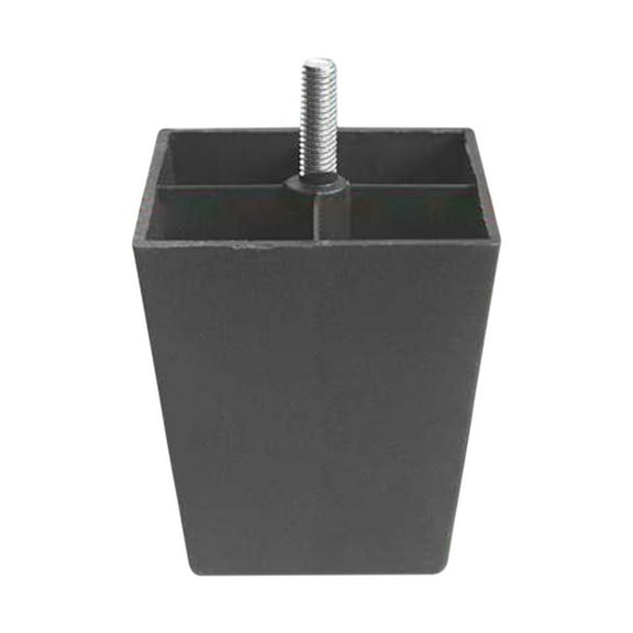 Black Couch Legs, Furniture Legs, Square Sofa Feet, Plastic Couch Legs Replacement, 1Pcs Furniture Feet Cabinet Replacement Legs, Adjustable Couch Legs 1.97x1.97x1.57 In