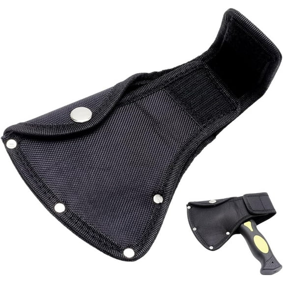 Black Cover for 1-1/3lb Hatchet Head Modern Style Cloth Material Double Snap Edge Protector Protects User Blade Suitable for Most 1.32lb Axes for DIY