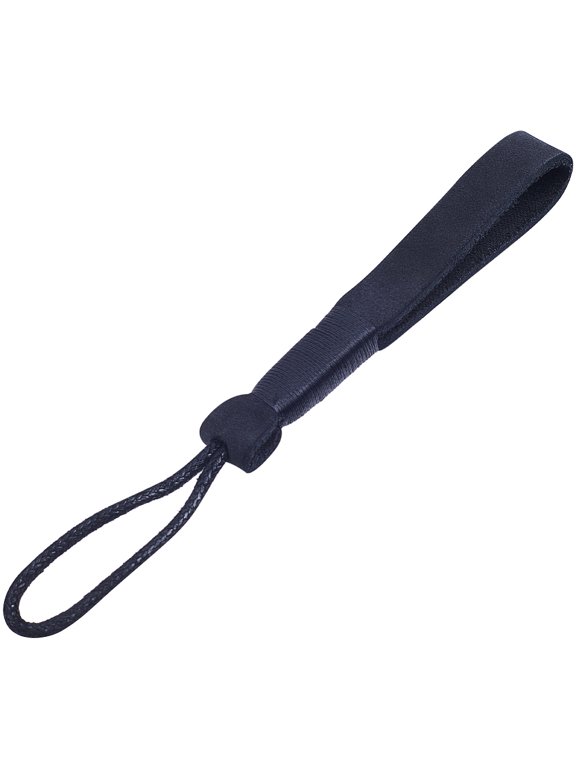 Black Cowhide Car Keychain Universal Genuine Cowhide Leather Handmade Non-Metallic Key Rope String Retro Anti-Lost Key Chain Lanyard Strap for DIY