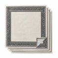 thumbnail image 1 of Black Cream Greek Key Cloth Napkins, Geometric Greece Ancient Rustic Washable and Reusable Dinner Napkins Set of 4, Table Napkin for Kitchen Party Birthday Wedding Hotel Housewarming 20"x20", 1 of 8