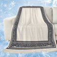 thumbnail image 1 of Black Cream Greek Key Cooling Blanket,Lightweight Breathable Summer Throw Blanket with Double Sided Cold Effect,Geometric Greece Ancient Rustic Picnic Blankets Bed Sheet for Hot Sleepers 60"x80", 1 of 8