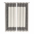 thumbnail image 1 of Black Cream Greek Key Kitchen Curtains 84 Inch Length, Geometric Greece Ancient Rustic Grommet Top Bedroom Living Room Curtains, Light Filtering Cafe Curtain Drapes 2 Panels Set 84''x84'', 1 of 9