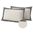 thumbnail image 1 of Black Cream Greek Key Outdoor Pillow Covers 20x12 Set of 2,Waterproof Patio Throw Pillowcase Protectors,Geometric Greece Ancient Rustic Lumbar Decorative Pillow Shams Cushion Covers for Bed Couch, 1 of 8