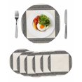 thumbnail image 1 of Black Cream Greek Key Round Placemats Set of 6 for Dinning Tables,Heat-proof Braided Table Mats 13 Inch,Geometric Greece Ancient Rustic Washable Place Mat for Kitchen Restaurant Party Table Decor, 1 of 9