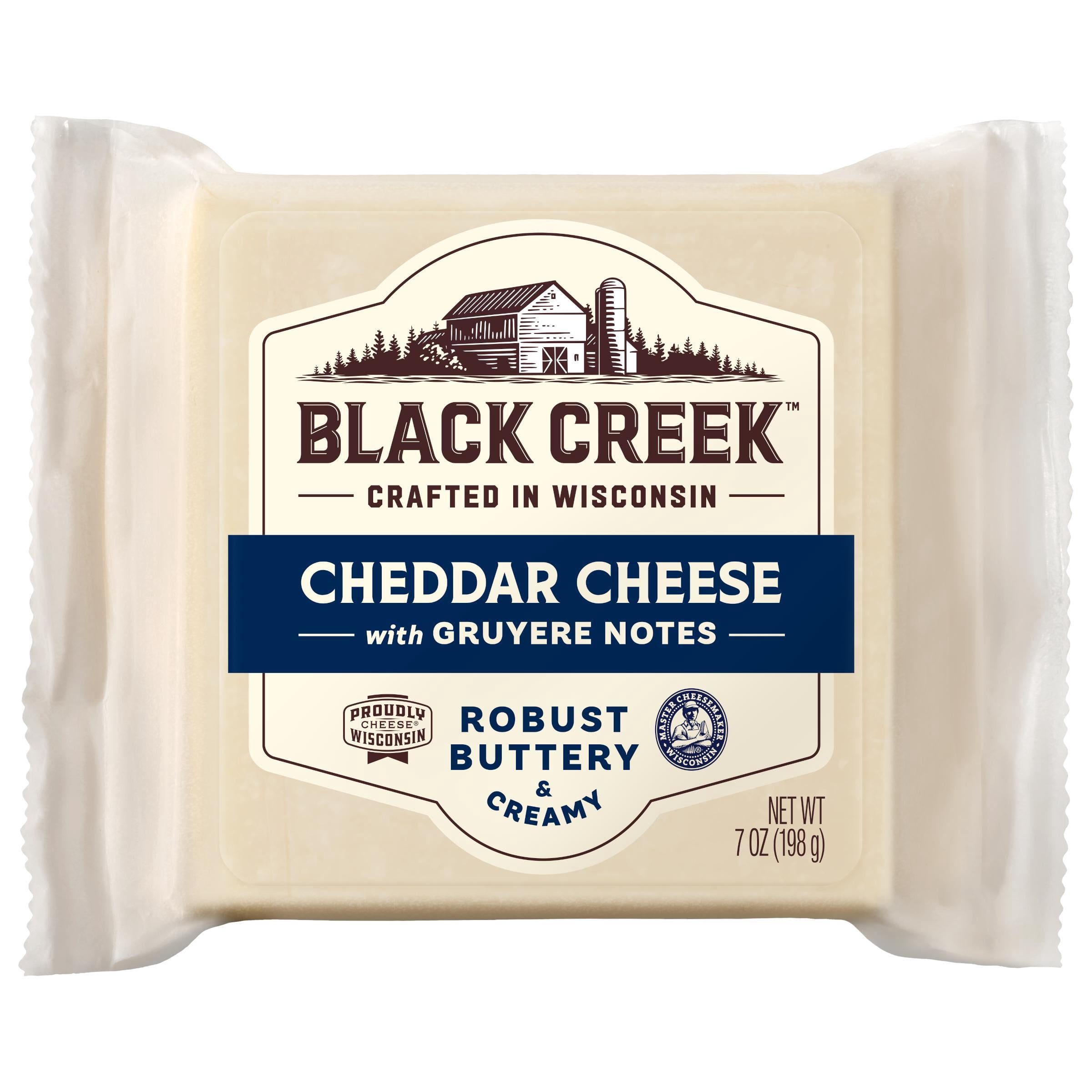 Black Creek® Cheddar Cheese with Gruyere Notes 7 oz Square