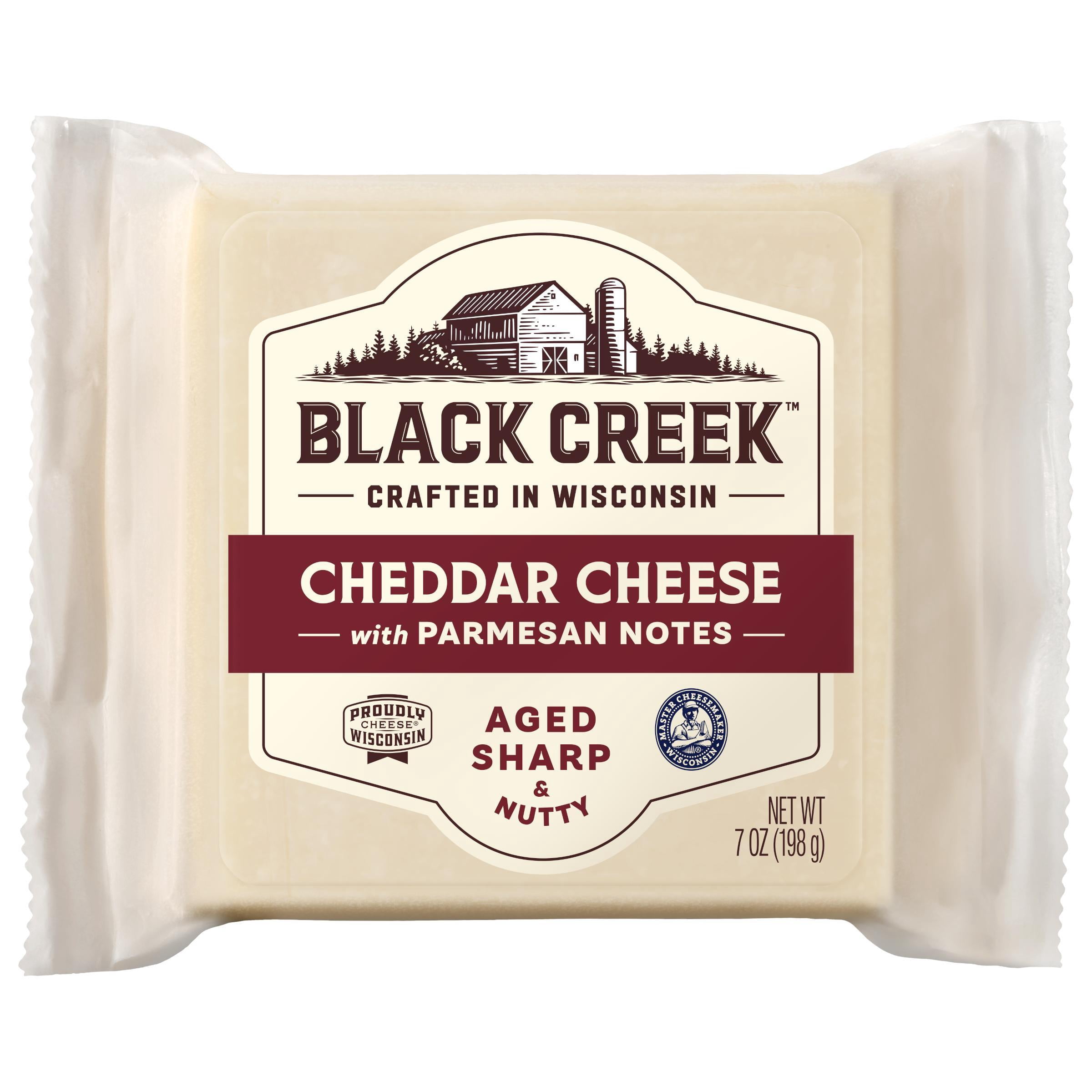 Black Creek® Cheddar Cheese with Parmesan Notes 7 oz Square
