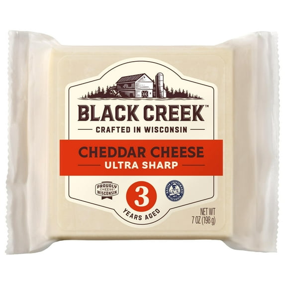 Black Creek® 3 Year Ultra Sharp Cheddar Cheese 7 oz Square