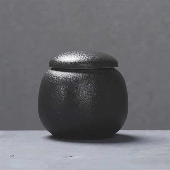 Black Cremation Urns For Pet Human Ashes Ceramic Urn Small Keepsake Funeral Casket Pet Memoria Urne Keepsake Urns For Ashes