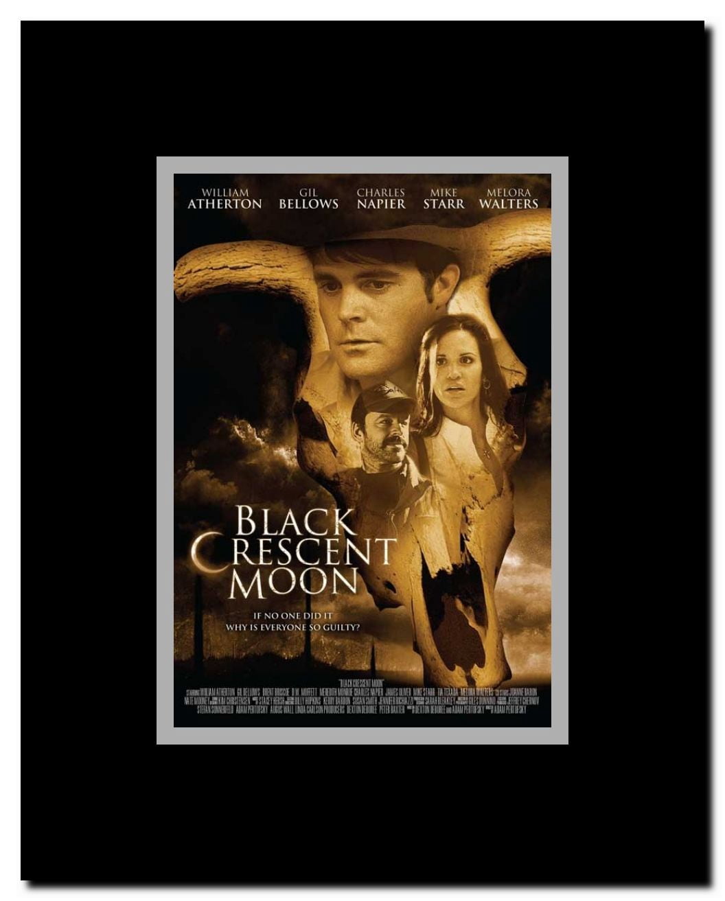 Black Crescent Moon Framed Movie Poster