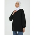 thumbnail image 1 of Black - Crew neck - Blouses - Refka, 1 of 5