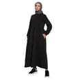 thumbnail image 1 of Black - Crew neck - Unlined - Modest Dress - Benin, 1 of 4