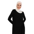 thumbnail image 1 of Black - Crew neck - Unlined - Modest Dress - Refka, 1 of 5