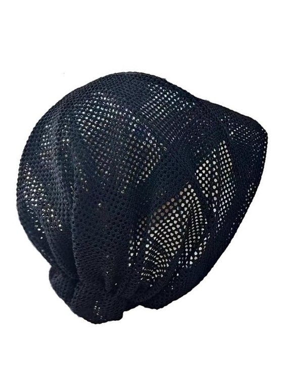 Black Crochet Weaving Net Hat Sewing Net Hat Big Hole Natural Braid Net Hat for Wigs and Crochet Weaving