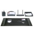 thumbnail image 1 of Black Crocodile Embossed Leather 8-Piece Desk Set, 1 of 4