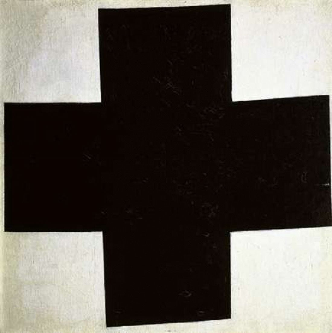 Black Cross Canvas Art - Kazimir Malevich (24 x 24)