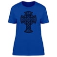 thumbnail image 1 of Black Cross In Celtic Art T-Shirt Women -Image by Shutterstock, Female XX-Large, 1 of 2