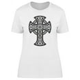 thumbnail image 1 of Black Cross In Celtic Art T-Shirt Women -Image by Shutterstock, Female x-Large, 1 of 2