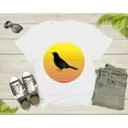 thumbnail image 1 of Black Crow Bird Silhouette At Sunset Wildlife Nature Animal T-shirt Crow Lover Gift Shirt For Men Women Kids Crow Themed Graphic Tshirt, 1 of 8