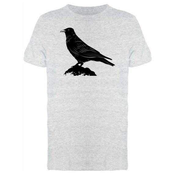 Black Crow On A Rock T-Shirt Men -Image by Shutterstock, Male Large