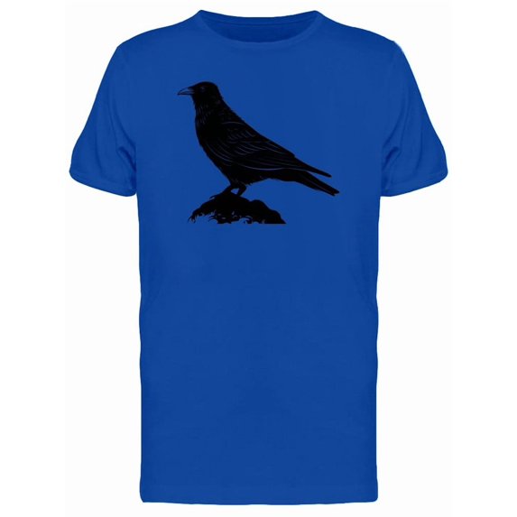 Black Crow On A Rock Tee Men's -Image by Shutterstock