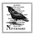 thumbnail image 1 of Black Crow Raven Creepy Halloween Text Quote Animals & Insects Graphic Art Framed Art Print Wall Art, 1 of 7