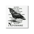 thumbnail image 1 of Black Crow Raven Creepy Halloween Text Quote Animals & Insects Graphic Art Gallery-Wrapped Canvas Print Wall Art, 1 of 7