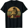 thumbnail image 1 of Black Crow Retro Bird Watching Gift Idea Raven Crows T-Shirt, 1 of 5