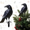 thumbnail image 1 of Black Crow Yard Stake Decoration Plastic Material For Garden Outdoor Halloween Christmas Decor Measuring 11.8x5.9 Inches, 1 of 7
