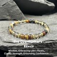 thumbnail image 1 of Black Bracelet for Men Women Adjustable Aromatherapy Stone Energy Jewelry Unisex, 1 of 6
