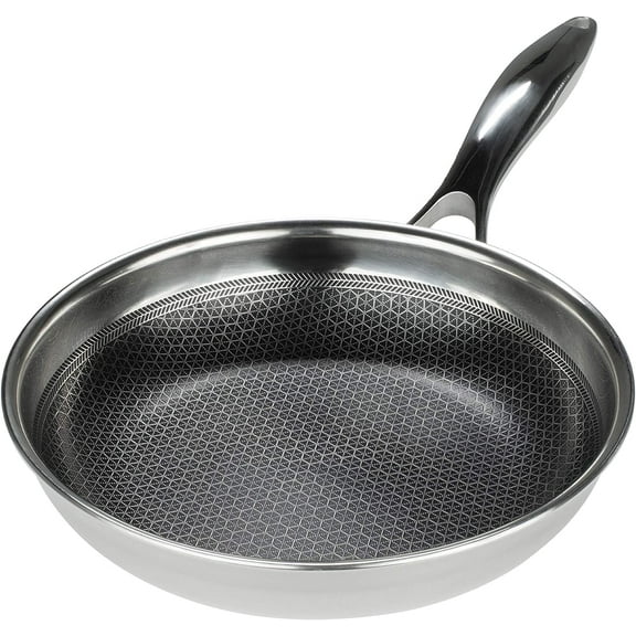 Black Cube Frieling Quick Release Cookware Fry Pan - 9.5-Inch - Non Stick Frying Pans - Quick Release Pans - Stainless Steel Non Stick - Stainless Fry Pan Hybrid Cookware