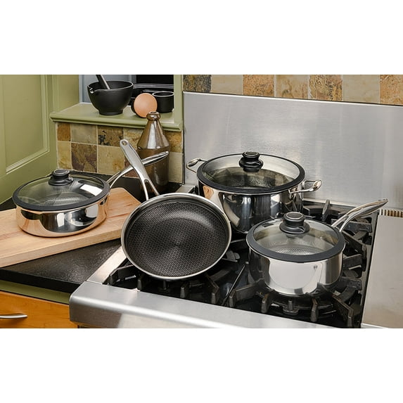 Black Cube Quick Release Cookware 7 Piece Set, Assorted Sizes