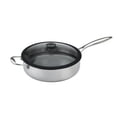 thumbnail image 1 of Black Cube by Frileing Hybrid Quick Release Stainless Steel 11" Saute Pan with Helper Handle and Lid, 1 of 5