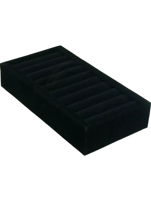 Black Cuff Bangle Bracelet Watch Insert Display Tray