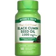 Black Cumin Seed Oil 2000 mg | 50 Softgels | Cold Pressed Pills | Non-GMO, Gluten Free | by Nature's Truth