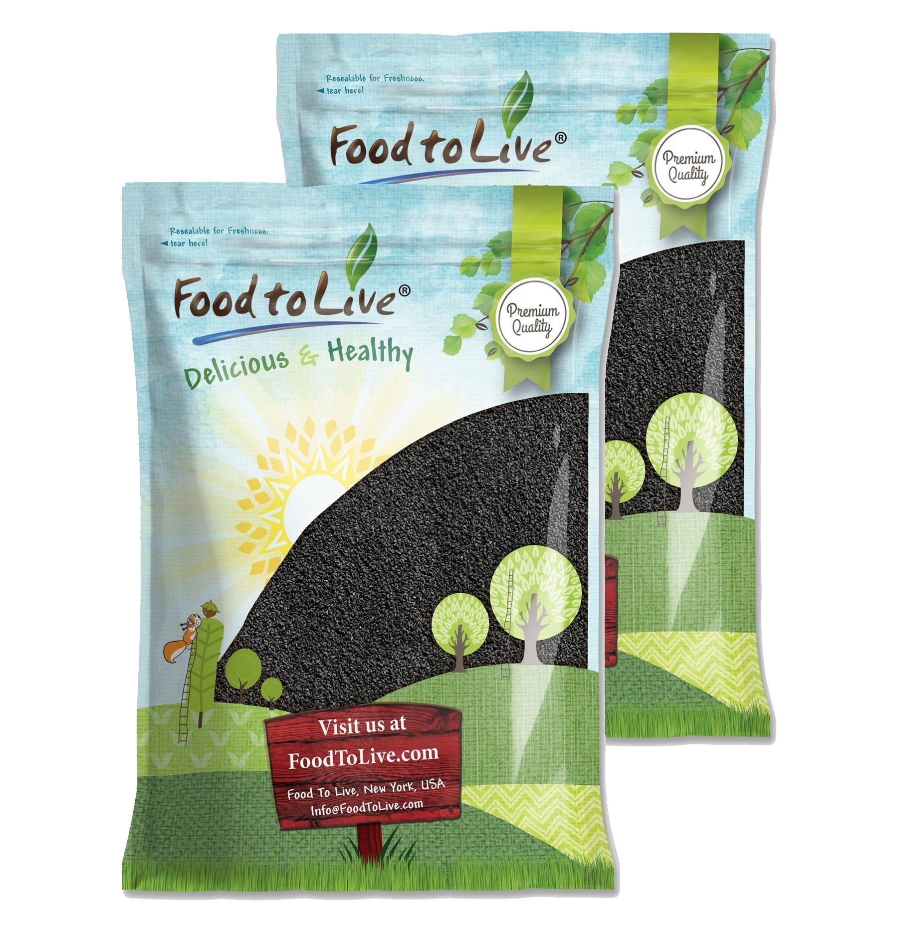 Black Cumin Seeds, 16 Pounds — Kosher, Raw, Vegan — by Food to Live