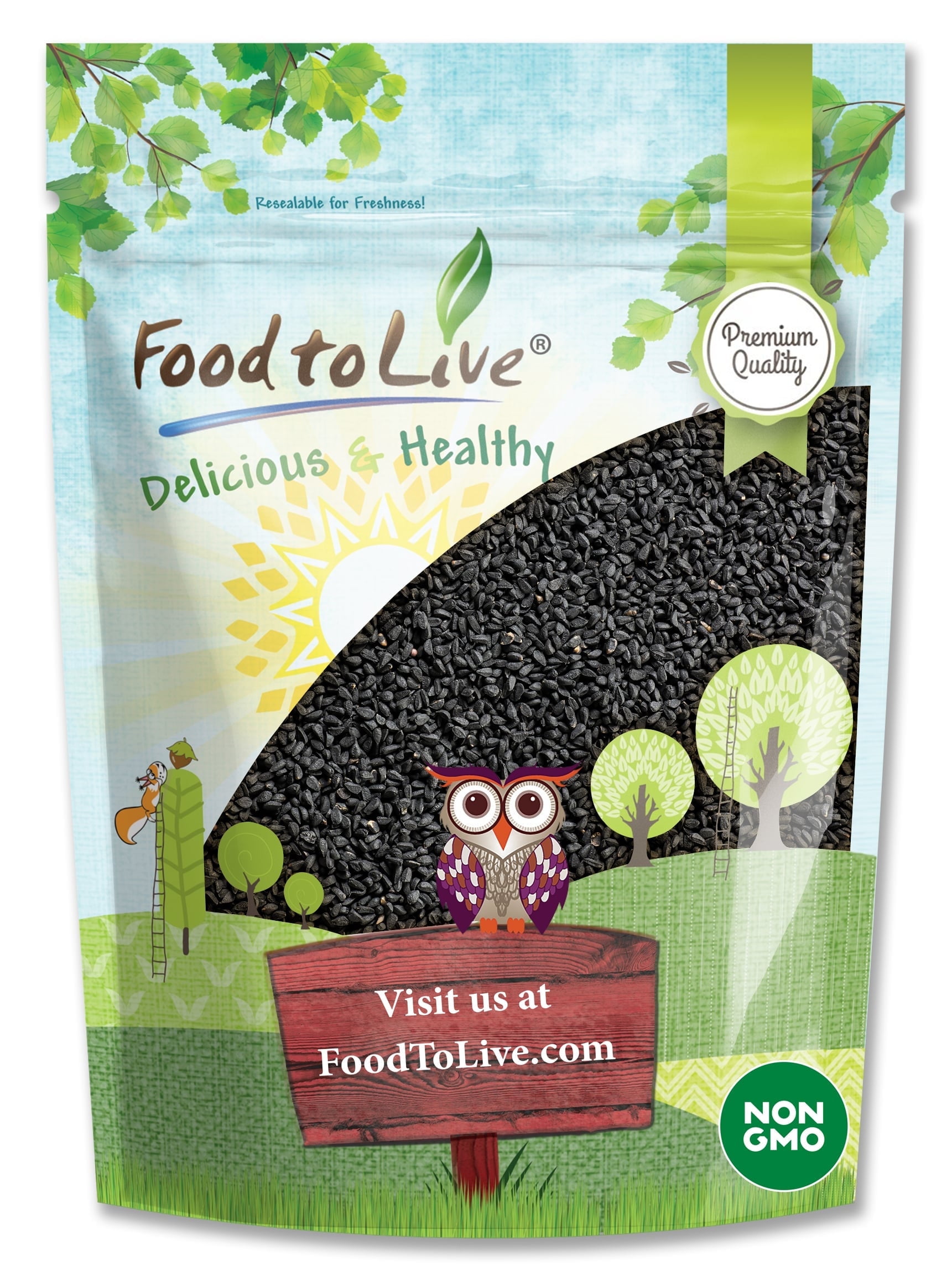 Black Cumin Seeds, 2 Pounds — Kosher, Raw, Vegan — by Food to Live