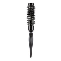 Black Curl Brush - Define Curls and Shape Styles with Prongs Reducing Pulling and Separation for Men and Women