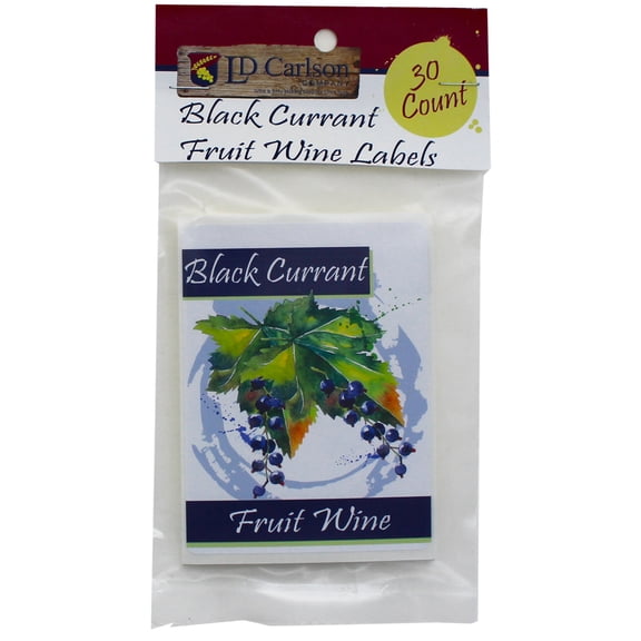 Black Currant Fruit Wine Labels
