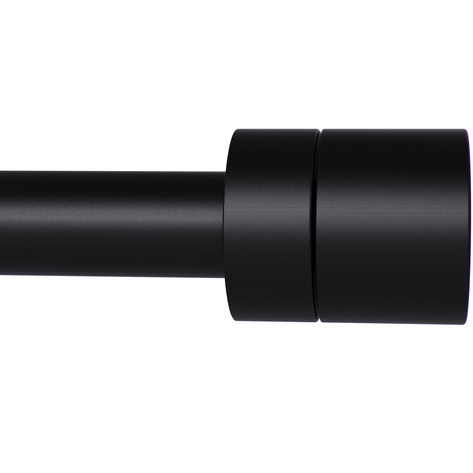Black Curtain Rods for Windows 1 Inch Diameter Heavy Duty Adjustable