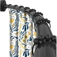 thumbnail image 1 of Black Curved Shower Curtain Rod Round Shower Rod Adjustable 33-78 In Stainless Steel Rustproof Bowed Shower Curtain Rods for Bathroom Bathtub Stall Rounded Curved Shower Rod Bar Need to Drill, 1 of 2