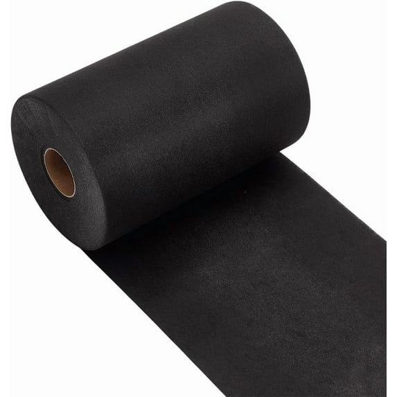 Black Cut Away Embroidery Stabilizer 7.9 Inch x 50 Yard Roll Cut Away Stabilizer Backing Soft Embroiderys Backing Stabilizers Cuting Machine Embroidery Stabilizers