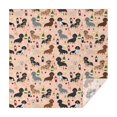 thumbnail image 1 of Black Cute Dachshund Dog and Wine Square Tablecloth,Waterproof Square Table Cover,Wipeable Spillproof Washable Table Cover for Home Kitchen Party Decor 60"x60"(152x152cm), 1 of 6