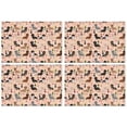 thumbnail image 1 of Black Cute Dachshund Dog and Wine Summer Placemats Table Placemats Set Of 4-Linen Kitchen Washable Placemats Table Mats 11.8"x17.7"Non-Slip Heat Resistant, 1 of 6