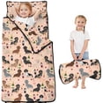 thumbnail image 1 of Black Cute Dachshund Dog and Wine Toddler Nap Mats for Kids Preschool,Sleeping Mat Bag or Kids,Toddler Sleeping Bag,Toddler Nap Mat or Daycare, 1 of 6