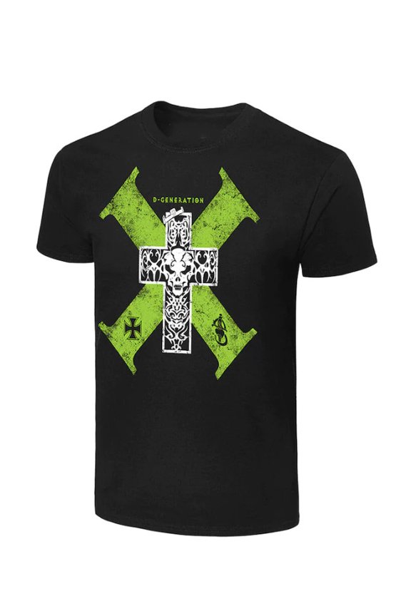 Black D-Generation X Retro Cross T-Shirt